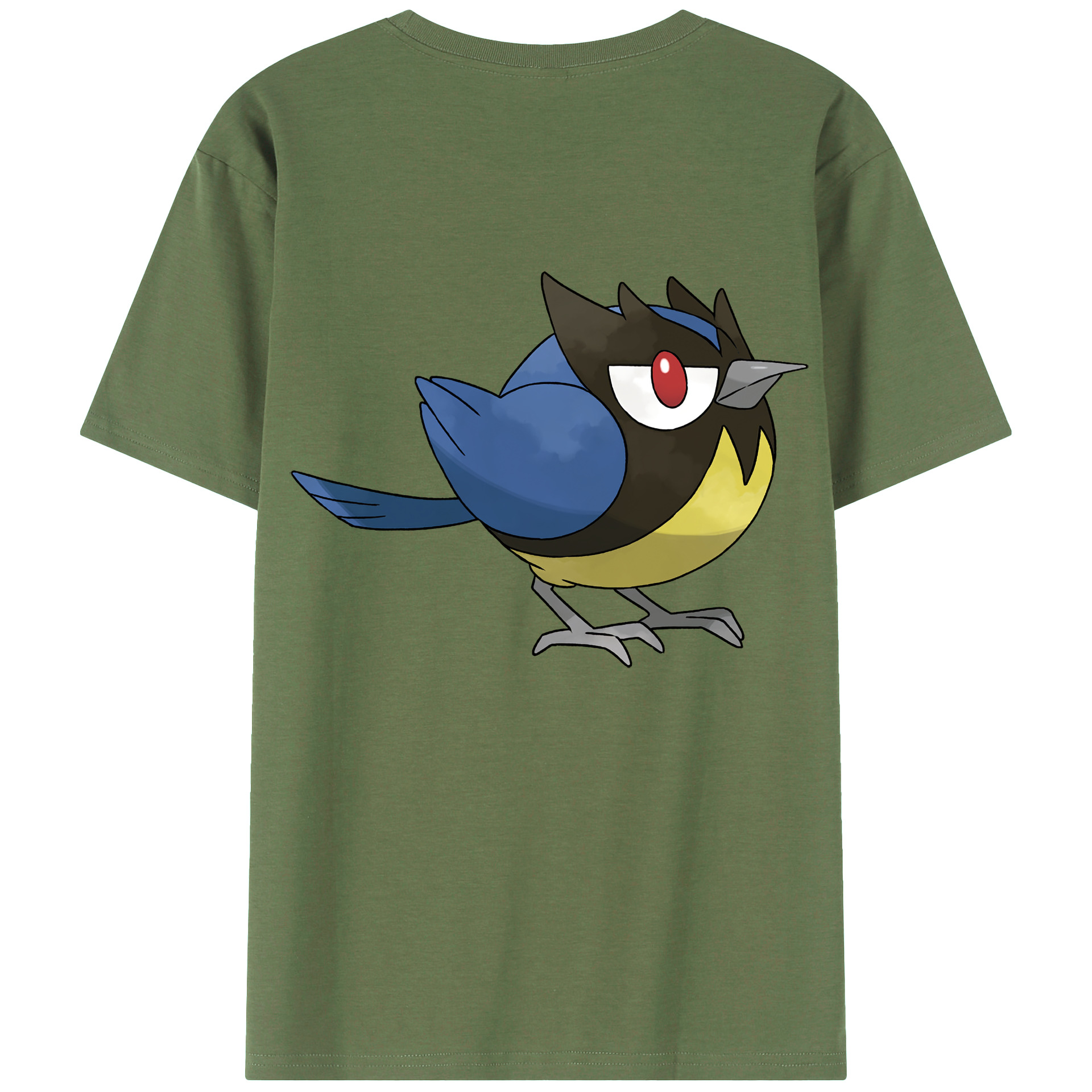 （画像用） ポケットモンスター Pokémon 綿100％ メンズ半袖Tシャツ（バックプリント） 通気性